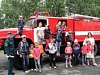 Дети побывали в гостях у огнеборцев